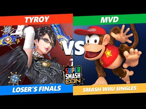 SSC 2019 SSB4 - TG MVD (Diddy Kong) VS AG Tyroy (Bayonetta) Smash WiiU Loser's Finals