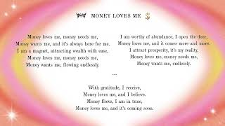 Download lagu MONEY LOVES ME 1 HOURS (LYRICS) - MANIFEST nhiều TIỀN, nhiều LỘC đến mp3