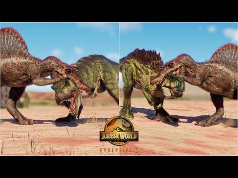 Spinosaurus Neck Snapping Kill Animation vs Large Carnivore Dinosaurs and all other Animations