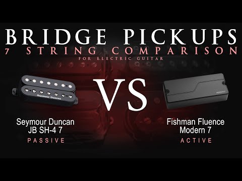 Seymour Duncan JB 7 SH-4 7 vs Fishman FLUENCE MODERN 7 - 7 String Bridge Guitar Pickup Comparison