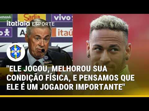 VEJA O QUE ANCELOTTI FALOU SOBRE NEYMAR NA COLETIVA APÓS LISTA DE CONVOCADOS PARA A COPA DO MUNDO