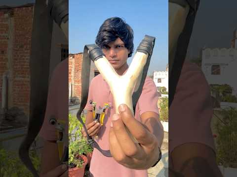 Handmade vs Laser Slingshot 🔥🔥 #shorts #minivlog #slingshot