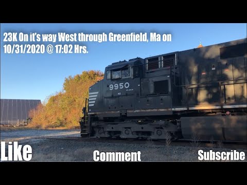 HD 23K On it’s way West through Greenfield, Ma on 10/31/2020 @ 17:02 Hrs.