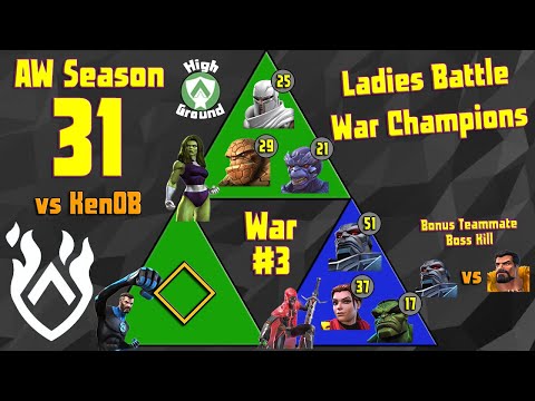 Alliance War Season 31 War #3 vs KenOB - Ladies Battling War Champions