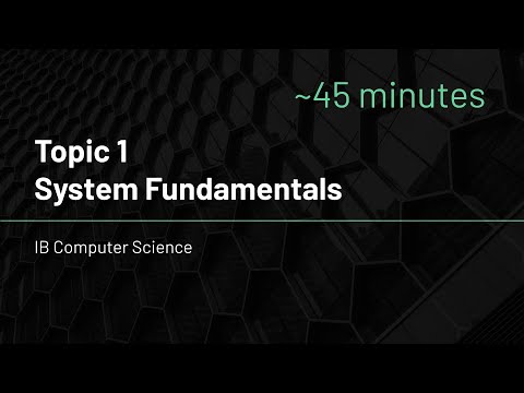 IB Computer Science - Topic 1 - System Fundamentals