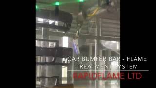 car bumper bar   flame treatment system