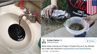 Black tap water: Texas city's residents turn on faucet and get dark, oil-like goo - TomoNews