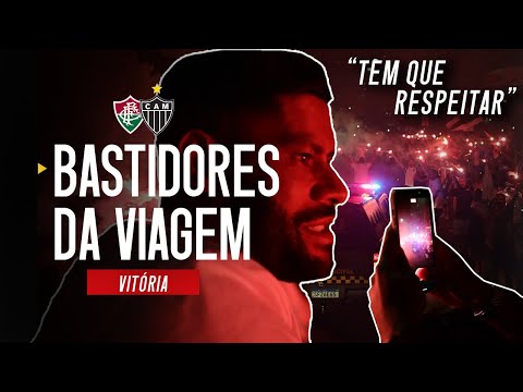 BASTIDORES da VIAGEM: RECEPÇÃO INSANA da TORCIDA DO GALO em VITÓRIA!