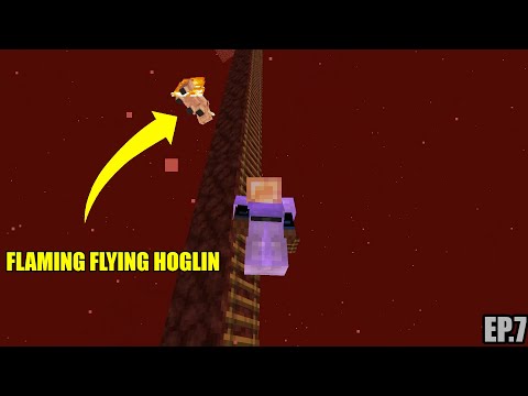 Nether Minecraft let's play ep.7 - Making Hoglins fly