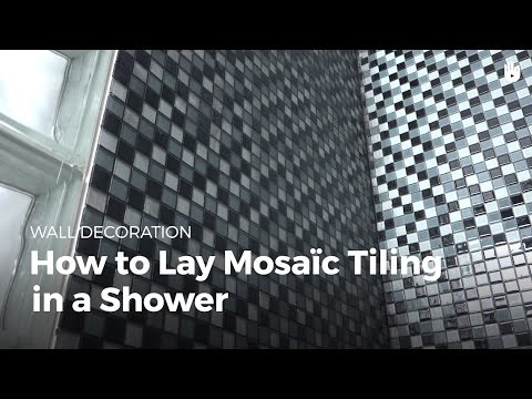 How to lay mosaic tiles in a shower