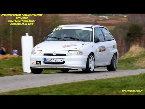 BŁASZCZYK KONRAD / DRĄŻEK SEBASTIAN -OPEL ASTRA GSi -Super Sprint Prima Aprilis Niechobrz 01-04-2023