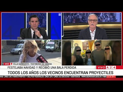 🔴  VECINOS DE VILLA SARMIENTO DENUNCIAN BALAS PERDIDAS EN SUS CASAS