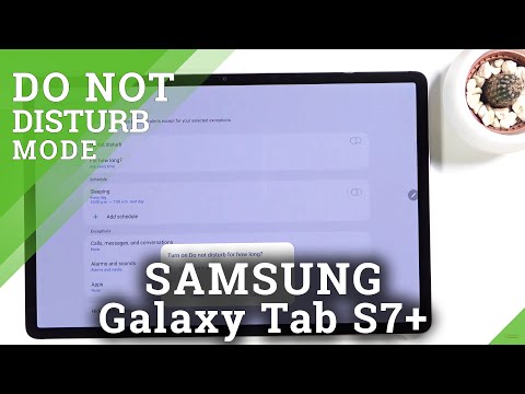 How to Enable Do Not Disturb Mode on SAMSUNG Galaxy Tab S7+ - Set Up Do Not Disturb Mode