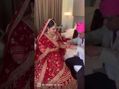 Nude makeup look created for beautiful shalvi on her wedding day