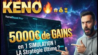€5,000 in Keno winnings in just one simulation! 🤯 The Ultimate Strategy 💰