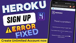 Download the video "How To Create Heroku Account || heroku sign up problem || heroku domain blocked ?"