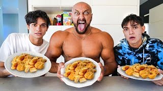 MCNUGGETS EATING CHALLENGE WITH DOBRE TWINS