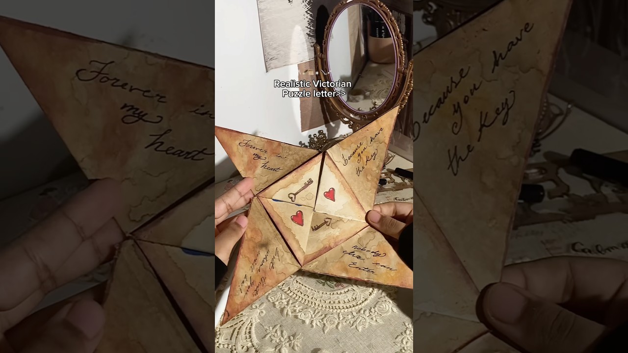🤎Victorian puzzle letter tutorial🤎
