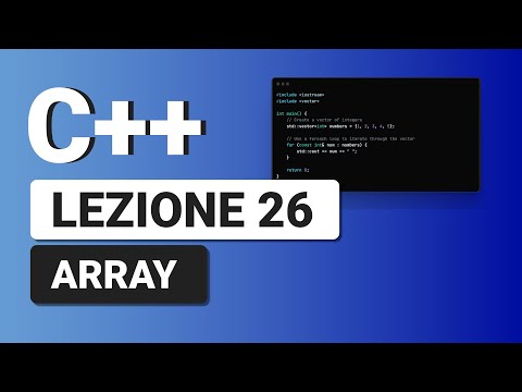 Array - C++ Tutorial Italian 26