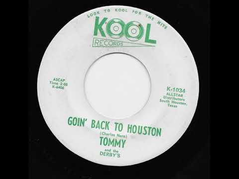 "GOIN' BACK TO HOUSTON" by TOMMY & THE DERBYS, rare Northern Soul group 45