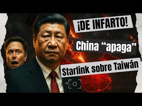 China simuló un bloqueo de Starlink sobre Taiwán que utiliza alrededor de 2,000 drones con inhibido
