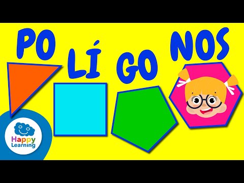 LOS POLÍGONOS | Matemáticas para niños | Happy Learning 🔷🔺