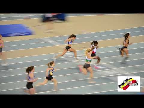 LBFA Belgian athletics indoor championships 60m women Heats 4/4