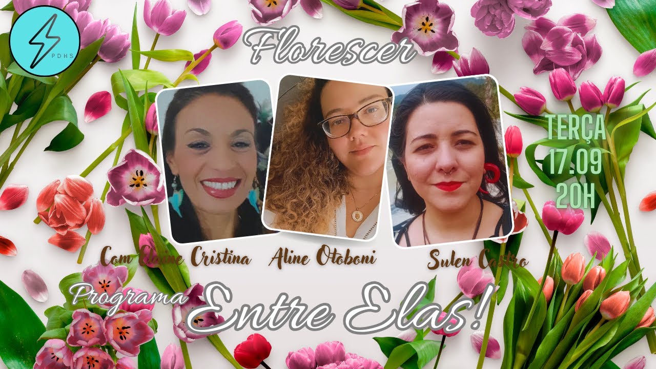 Programa Entre Elas com Aline Otoboni, Suelen Castro e Elaine Santana.