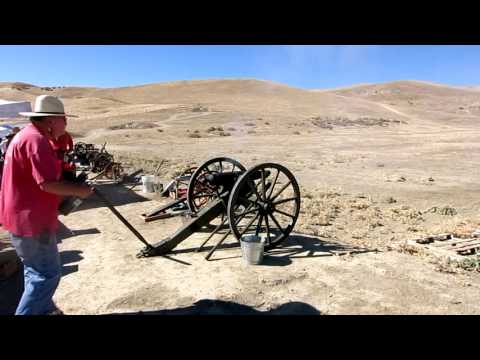 Krupp-Hotchkiss Cannons Firing