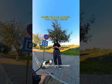 kızın tepkisi beni şaşırttı😱😂 #kız #motovlog #automobile #kurye #smartphone