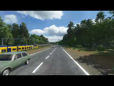 Transport Fever 2 - ICNG 3100 coupled to ICNG-B 3300 passing at 200kph