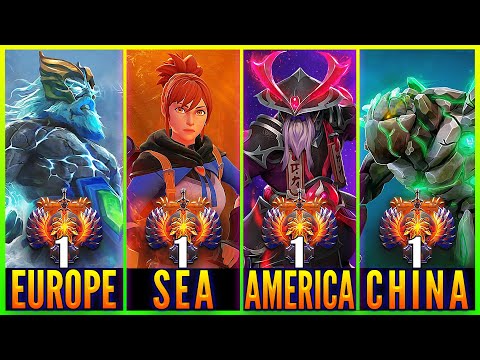 DOTA 2 TOP 1 MMR Ranks From All Regions In Patch 7.31d - The Best Of The Best