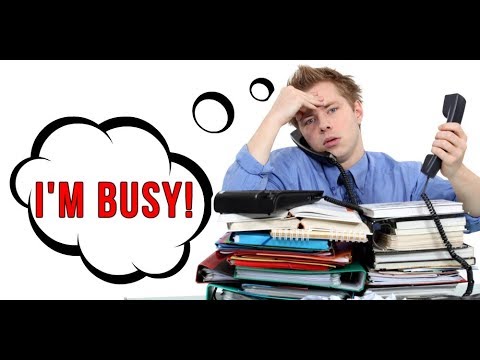 What to do when a guy says he's busy