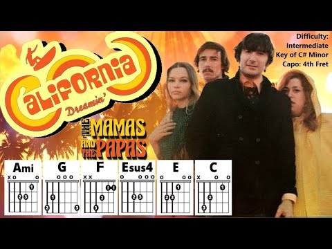 How to Play "CALIFORNIA DREAMIN'" by The Mamas & The Papas (Capo 4) | Intermediate Guitar Play-Along