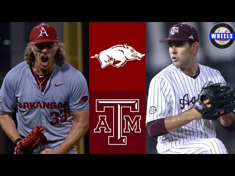 #3 Arkansas vs #5 Texas A&M (INCREDIBLE PITCHERS DUEL!) | 2024 College Baseball Highlights