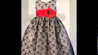 flower girl dresses black