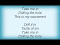 Christian Death - Drilling The Hole Lyrics