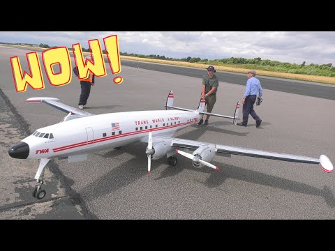 GIGANTIC !!! HUGE !!! 1:6 scale LOCKHEED SUPER CONSTELLATION TWA 'Star of America' AIRLINER