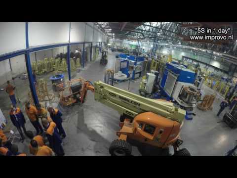 Steel factory makeover 5S in 1 day by IMPROVO continuous improvement