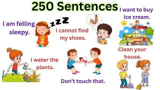 250 Common English Sentences | Speak English Daily | English Speaking Practice for beginner