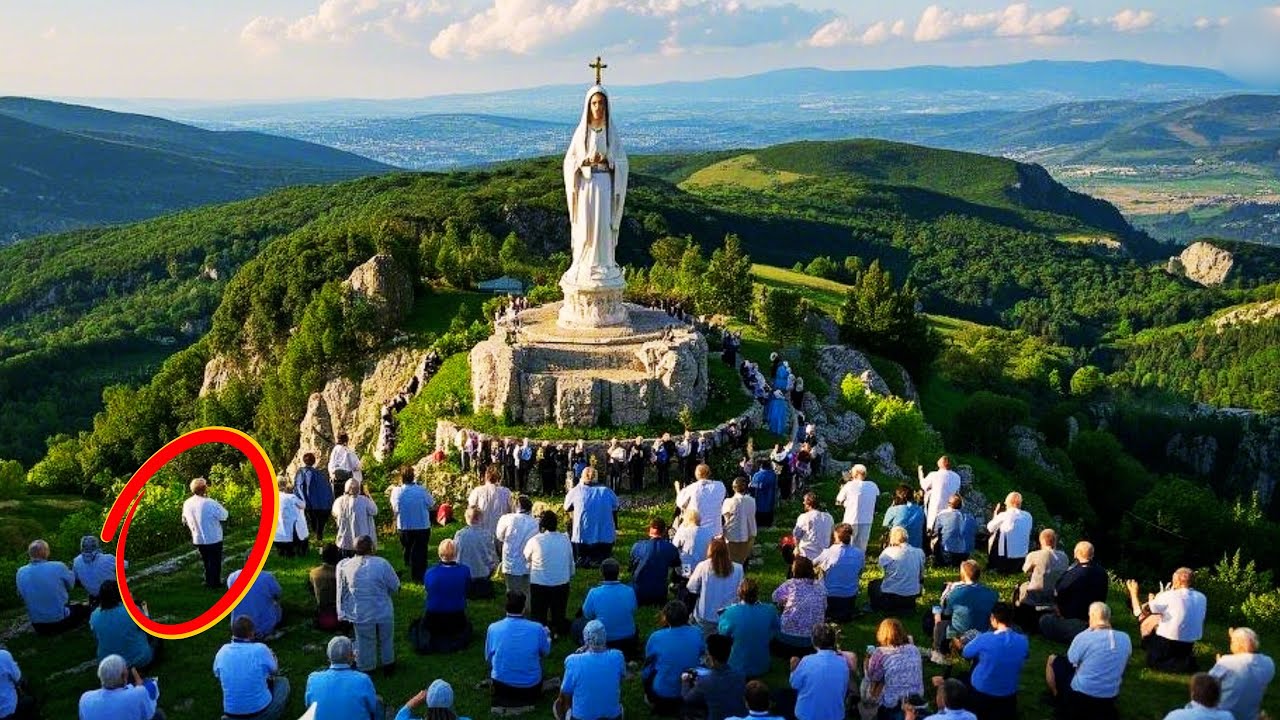 Creyentes estaban orando y observando ESTA Estatua de Nuestra Señora cuando sucedió lo inesperado