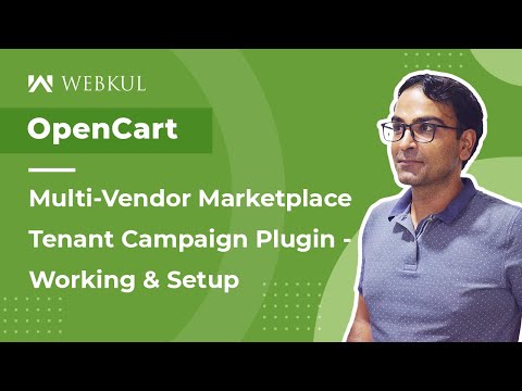 OpenCart Multi Vendor Campaign Plugin - Working & Setup