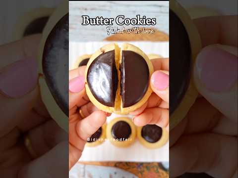 ✨️❤️Homemade Chocolate filled butter Cookies #shorts #cookies