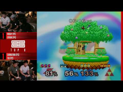 Genesis RED - Teams: L R2: Rocky & Spark (Falco & Sheik) vs Darkatma & Tai (Sheik & Marth)