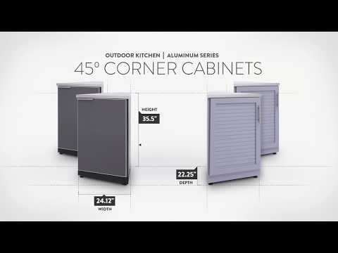 NewAge Aluminum 45 Degree Corner Cabinet Video