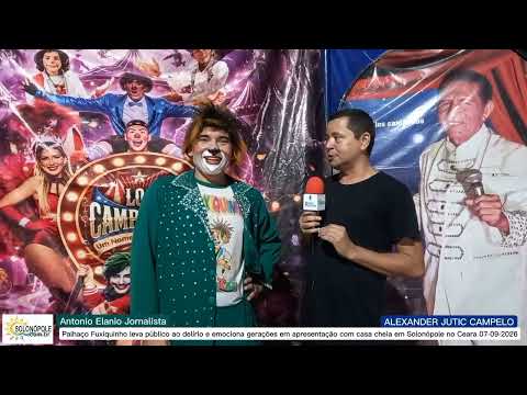 Palhaço Fuxiquinho leva público ao delírio emociona gerações em apresentação Solonópole 07-09-2026