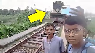 INCRIVEIS INCIDENTES COM TRENS FLAGRADOS PELAS CAMERAS