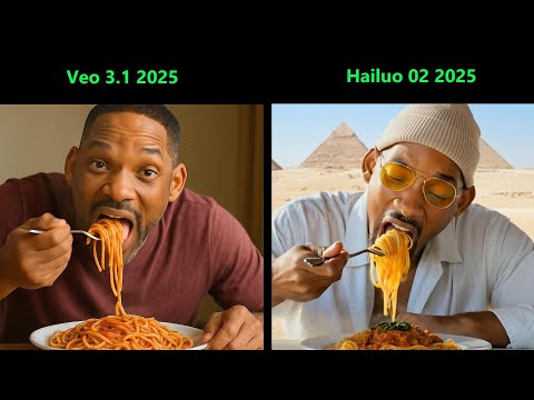 Will Smith’s Spaghetti, Reimagined with Hailuo AI × VEO 3.1. 🍝🎬 #hailuoai #minimax