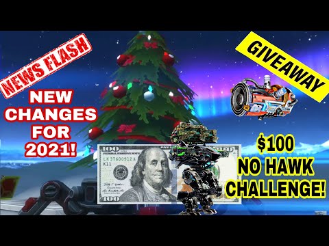 War Robots - New Changes Coming For 2021 - $100 No Hawk Challenge - Havoc Giveaway!