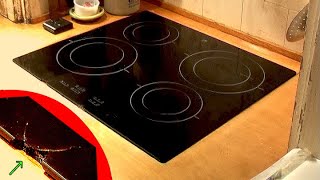 How to fix a small glass crack in an induction cooker